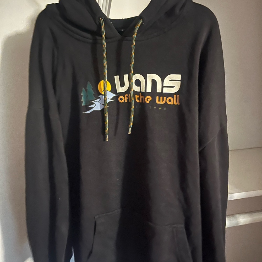 Vans Black Sweater with Retro Graphic Design